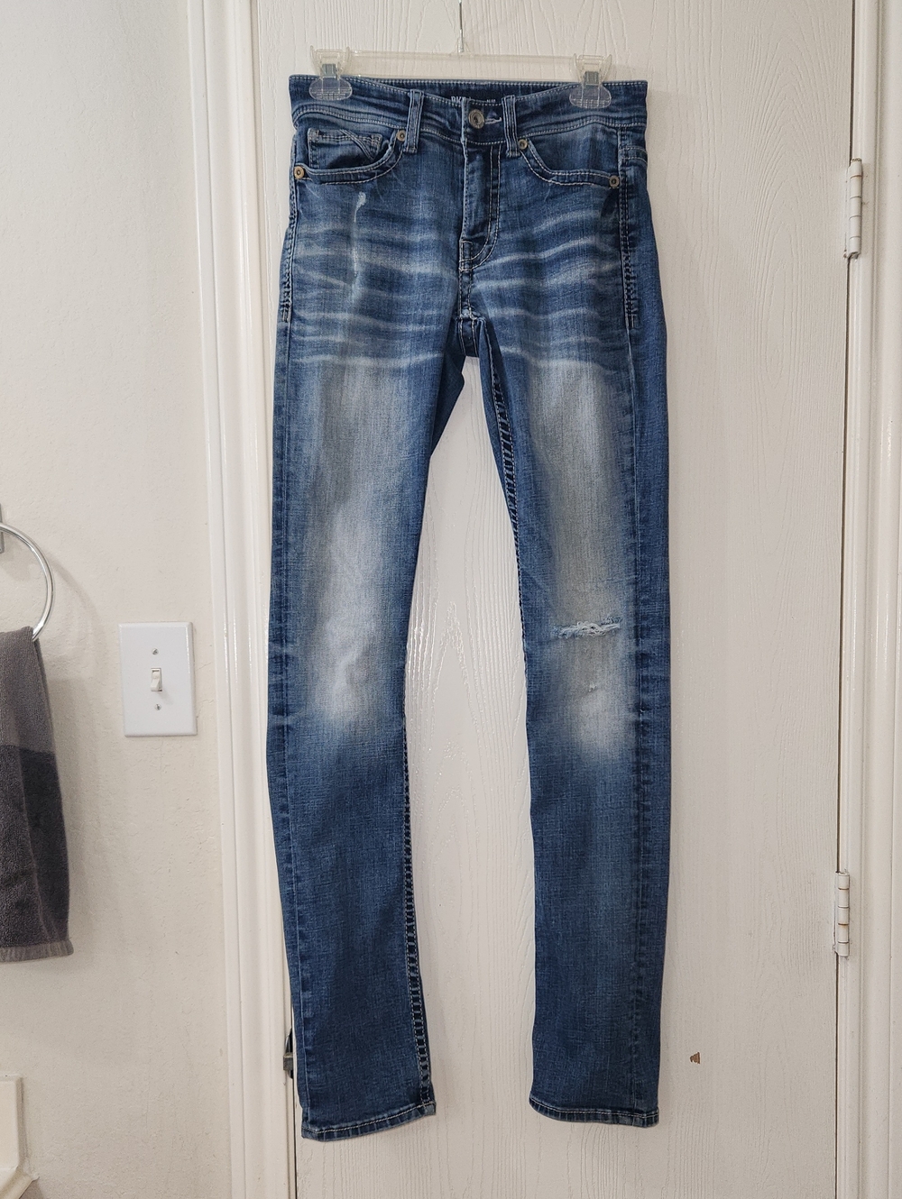 Mens/Unisex BKE Alec Straight Stretch Jean Size 27x34 Style# GBS5119